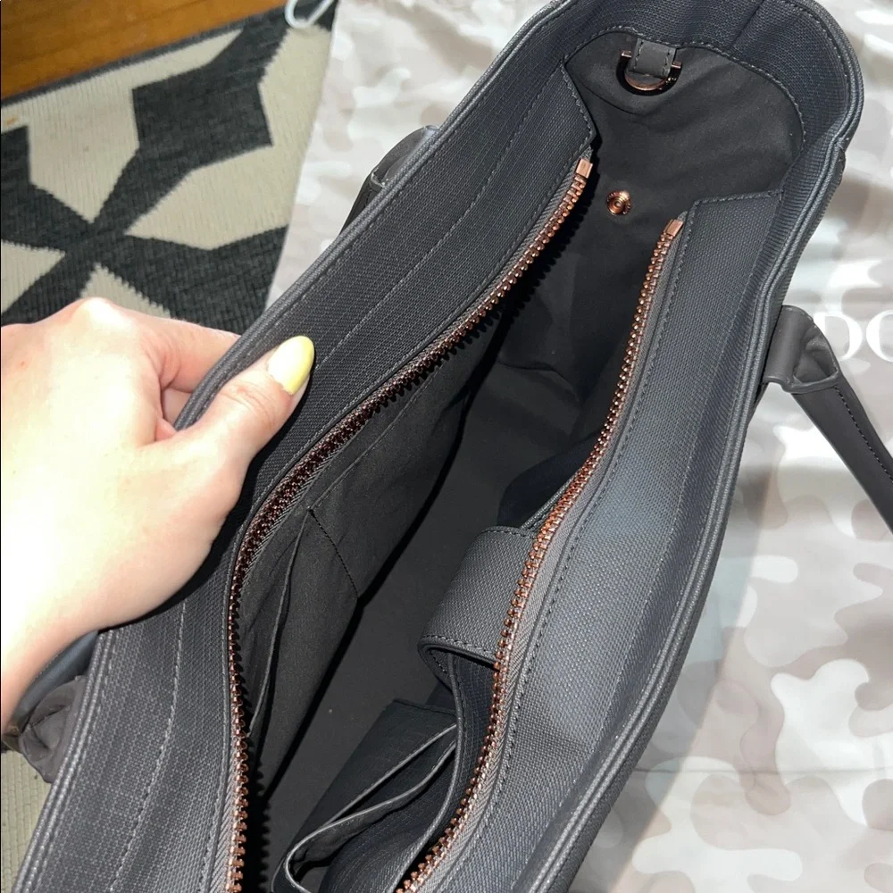 Dagne Dover Graphite Grey Signature Tote Bag